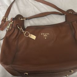 Large Authentic Leather Prada bag