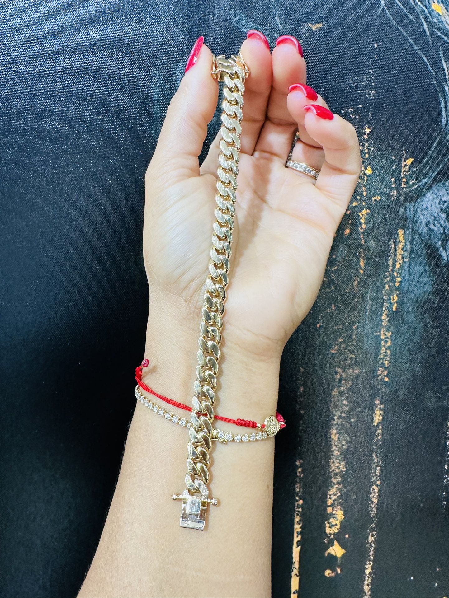 10k solid Cuban Link Bracelet