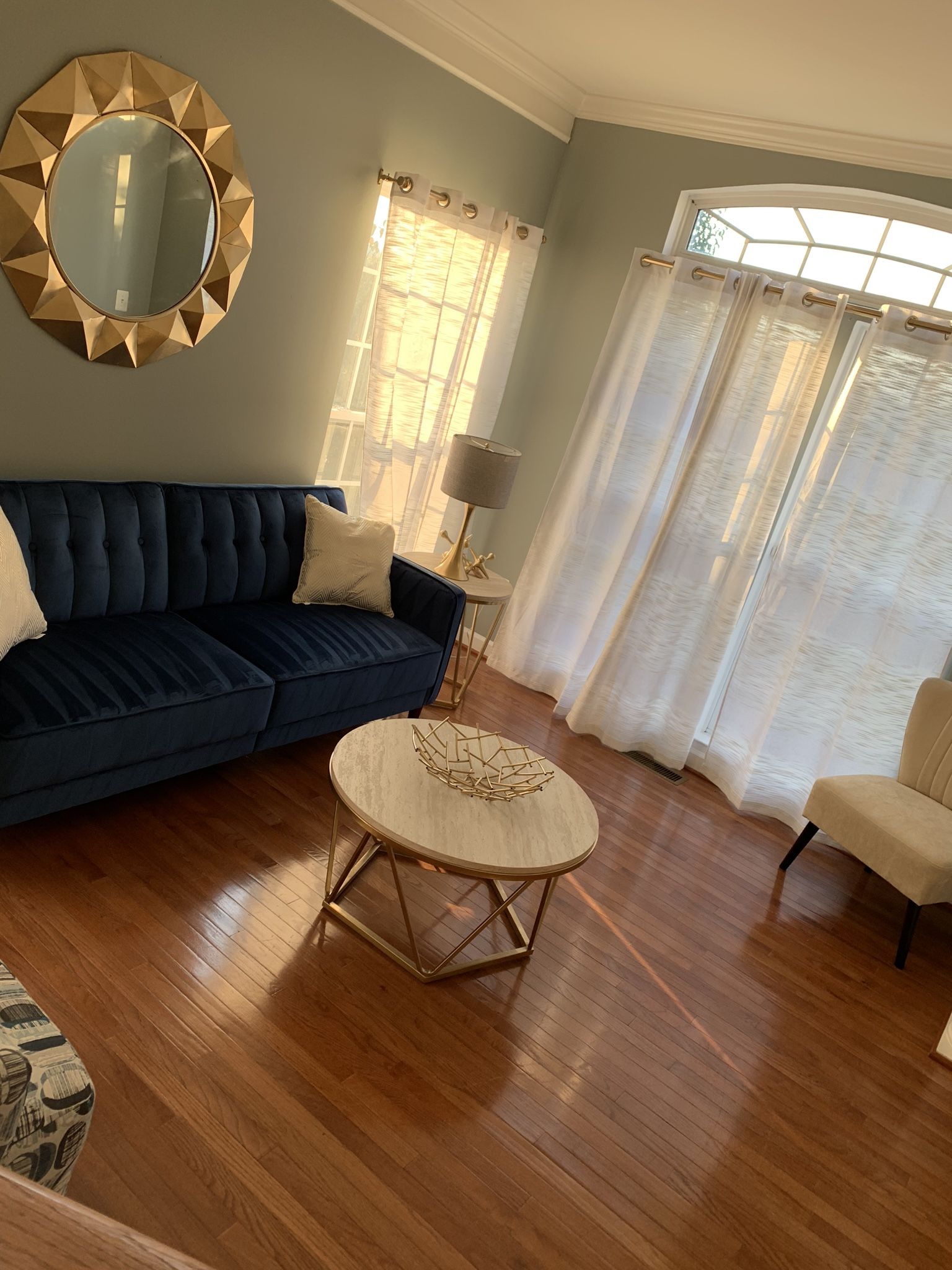 Modern couch And Two Tables