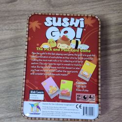 Sushi Go - The Pick and Pass family Card Game from Gamewright, great for 2-5 players aged 8 and up