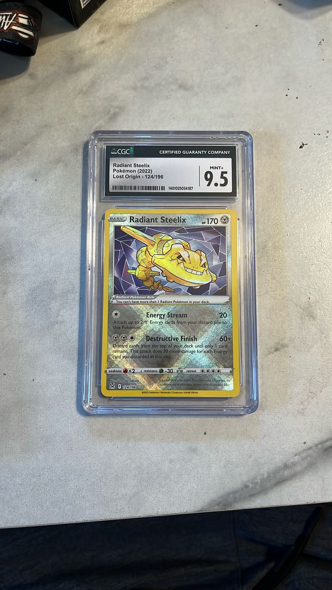 Pokemon Radiant Steelix CGC 9.5 Slab