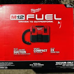 M12 FUEL 12-Volt Lithium-Ion Cordless 1.6 Gal. Wet/Dry Vacuum (Vacuum-Only)