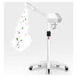 Professional Facial Steamer, Facial Steamer on Wheels, SPA Ozone Nano Facial Steamer, Stand Facial Steamer for Spa, Salon and at Home Use