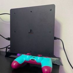 Sony PlayStation 4 Slim Console 1-TB Hard Drive Like New, Perfect Condition, Used A Few Times, No Dent Or Scratches, Controller Included And Stand
