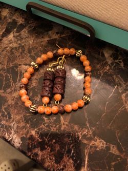 Earring and bracelet set