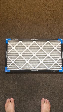 By 24 x 1 air filters five total $10 for all five