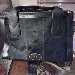 Fossil Leather and Suede Purse