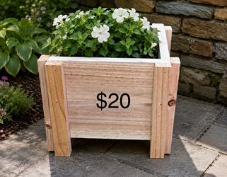 Custom made cedar planters