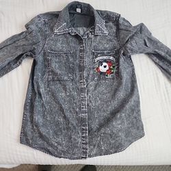 Tim Burtons The Nightmare Before Christmas Shirt Disney Size M  Acid Wash