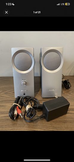 BOSE Companion 2 SERIES II Multimedia Speakers PC Computer W/ Power Cord Tested!