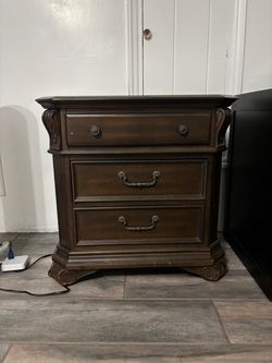 Wood Nightstand