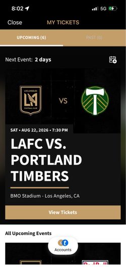 LAFC game! Amazing seat!