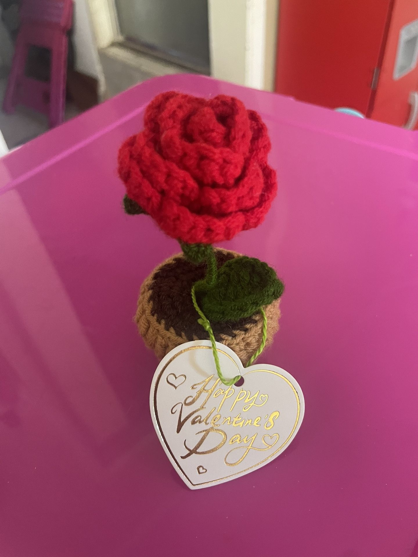 Mini Crochet Rose