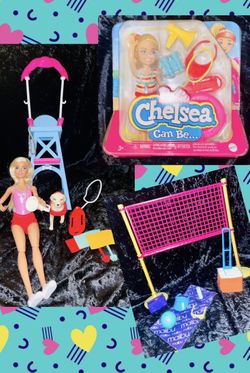 3 Barbie Beach Themed Play Sets