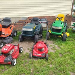 Riding Mower And Pushmowers For Sale