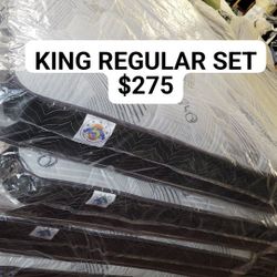 King Regular Mattress Set 