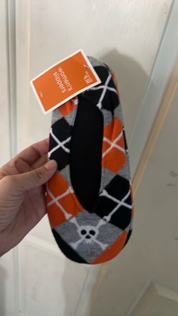 Halloween skull women’s slippers one size