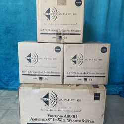 Sonance In Wall System Woofer Amplifier Speakers 
