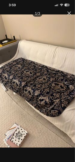 Brand New Moroccan Couch Covers- With Zippers- Dark Blue Pattern-