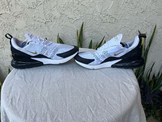 ✨ Nike Air Max 270 'White/Metallic Gold/Black'