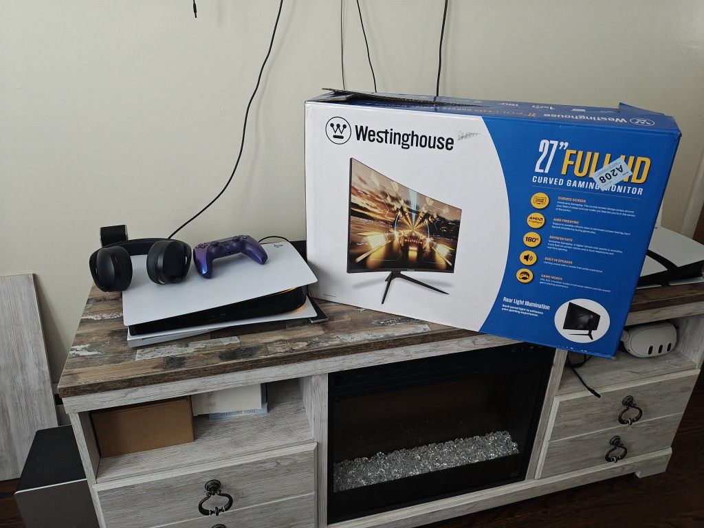 PS5 Y Monitor  Está Cómo Nuevo 