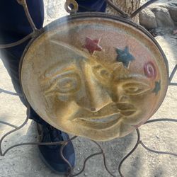 Sun Clay Iron Garden Decor