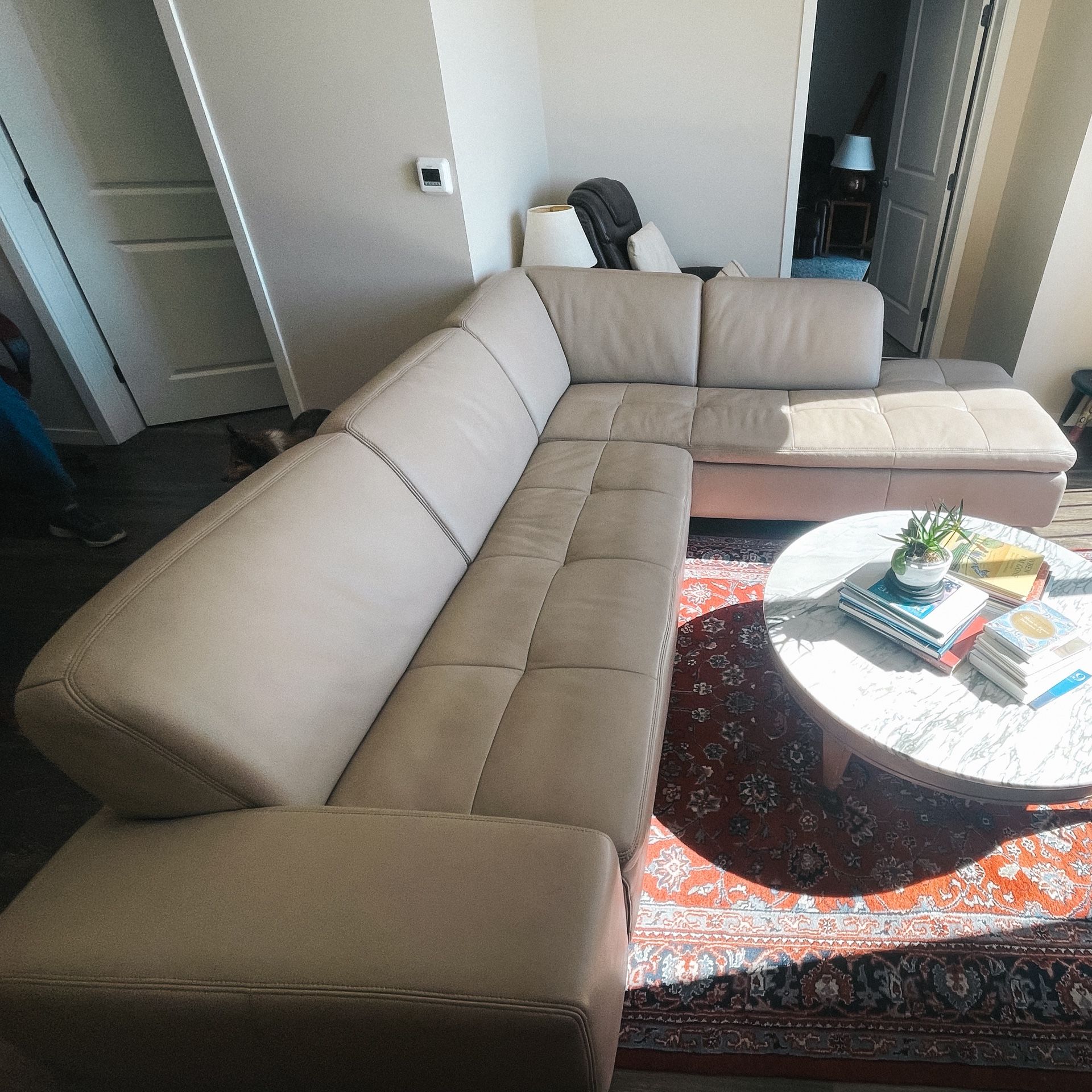 W.Schillig Luxury Leather Sectional Sofa – Excellent Condition – Originally $8,000