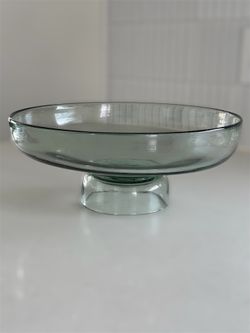 West Elm Pure Recycled Glass Foot Bowl