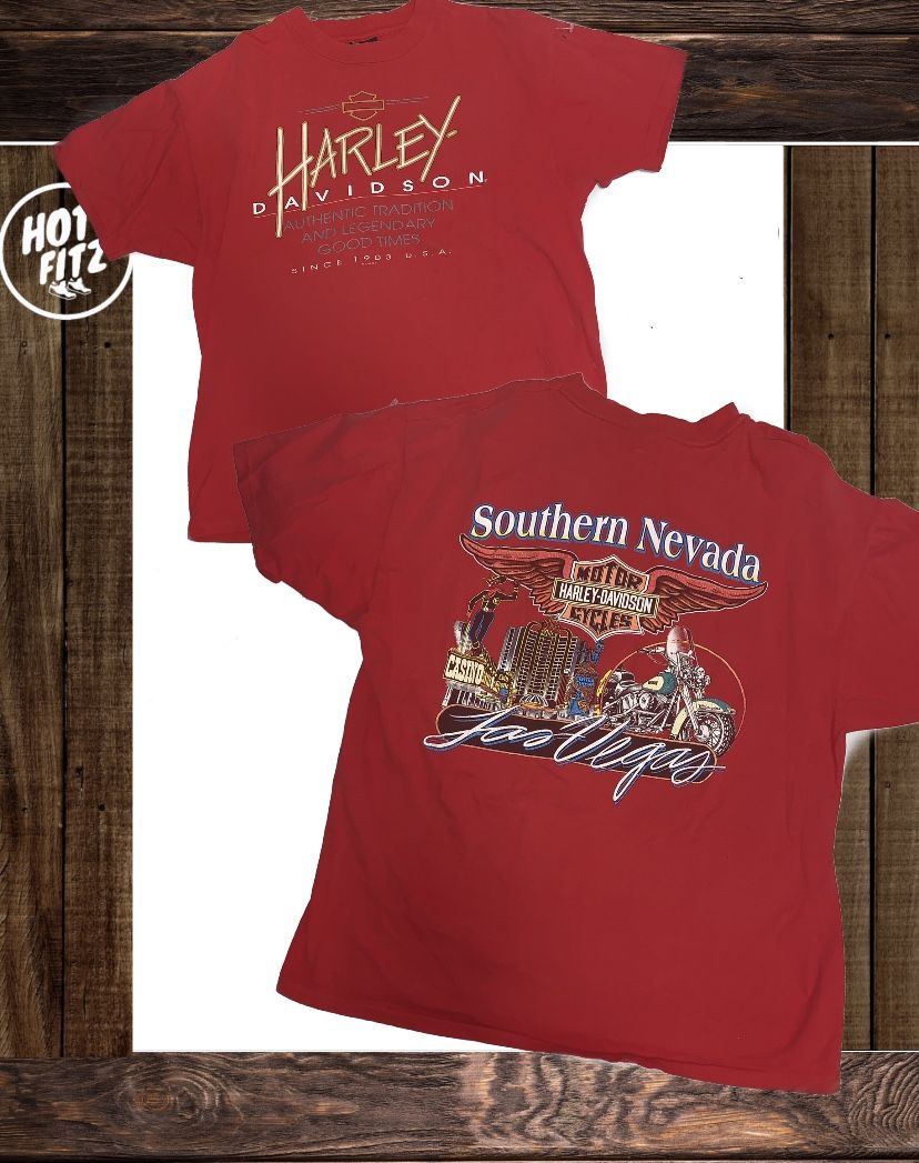 Vintage Harley Davidson Las Vegas chopper T shirt