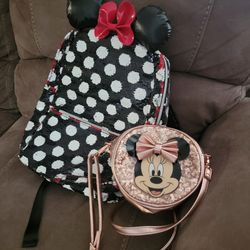 Disney backpack and purse