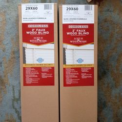 cordless 2" faux wood blinds