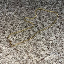 14k gold plated roped chain 