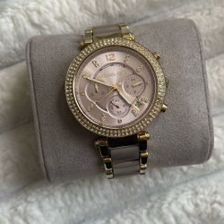 Rose Gold MK Watch 