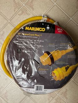Marinco 50' POWER CORD PLUS 30A 125V