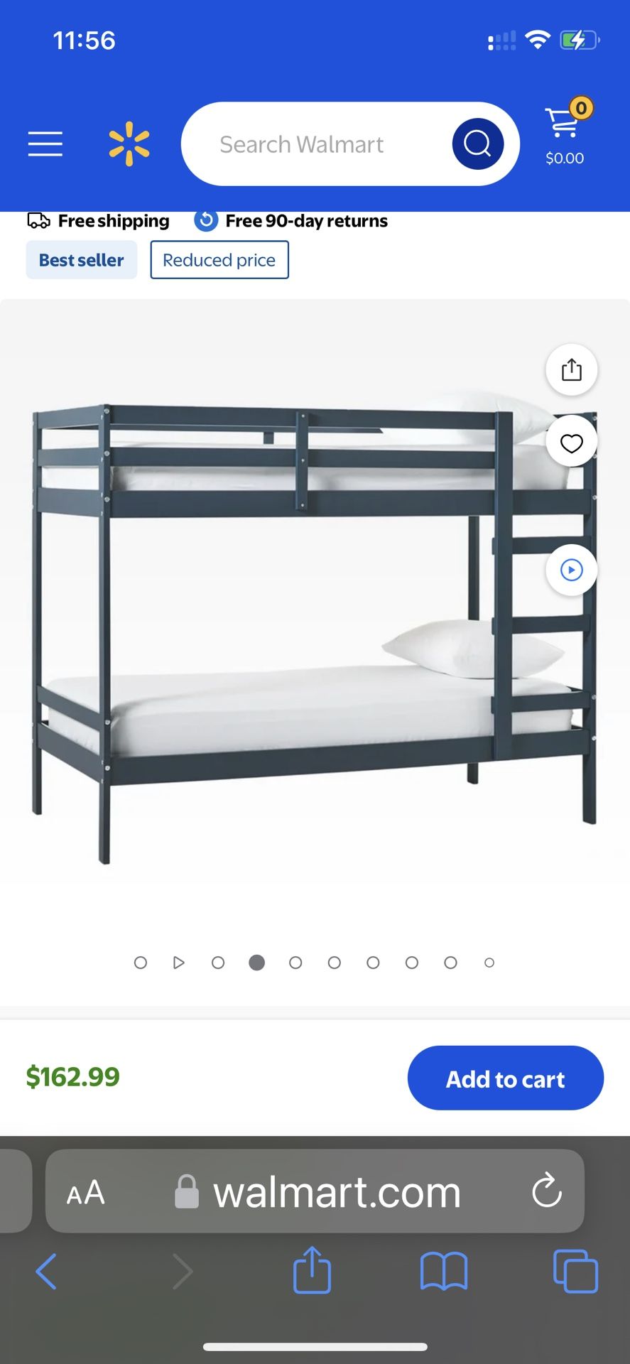 2 - twin bunk beds