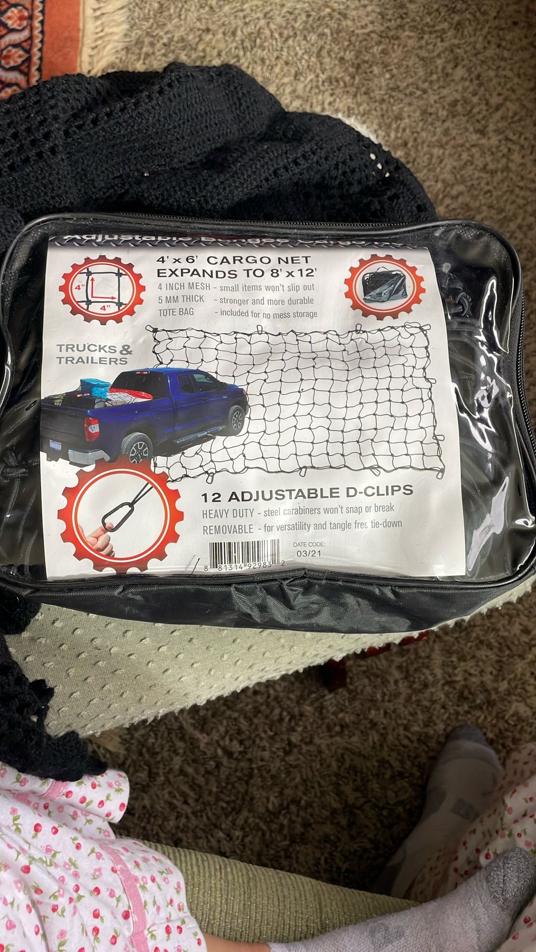 Adjustable Bungee Cargo Net