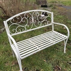 LOW PRICE MOVING- WAYFAIR $350 + TAX RETAIL METAL BENCH 