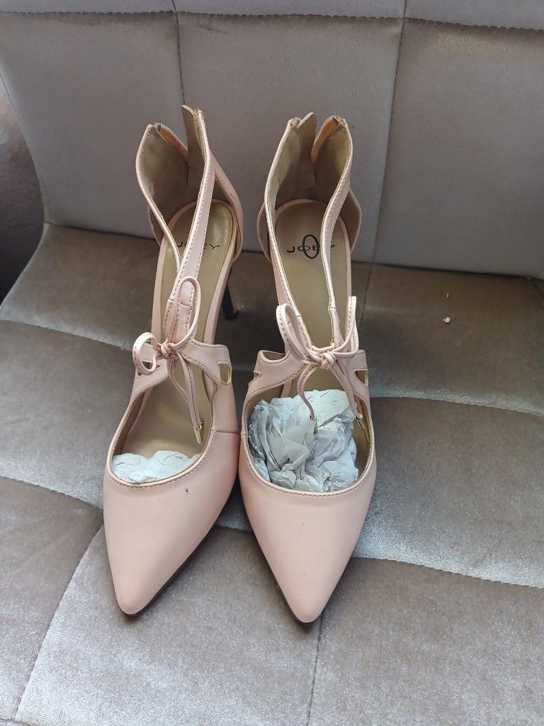 Pink Shoes Mid Heels
