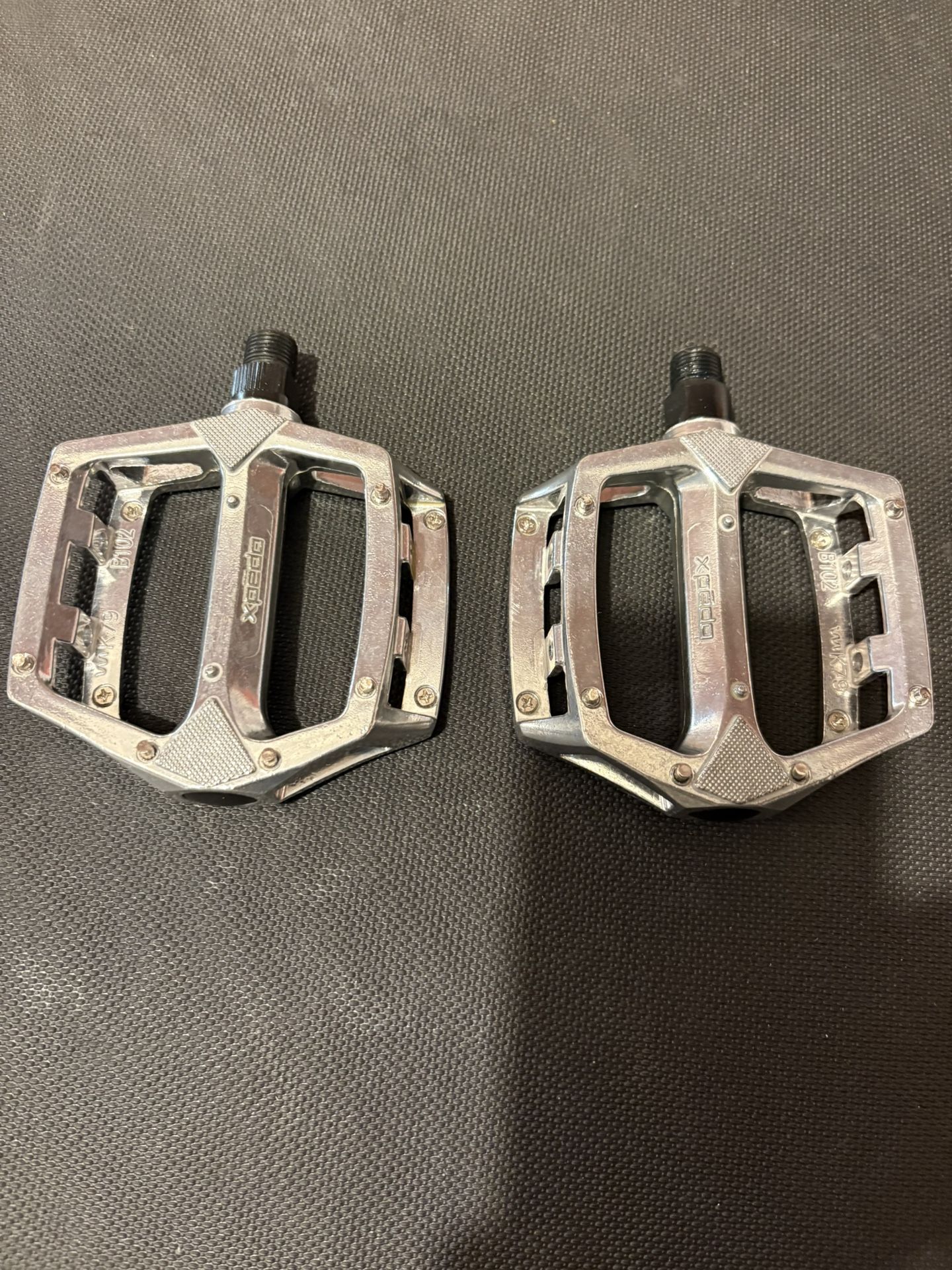 Wellgo Xpedo Platform Alloy 9/16 Silver Bicycle Pedals “NEW”