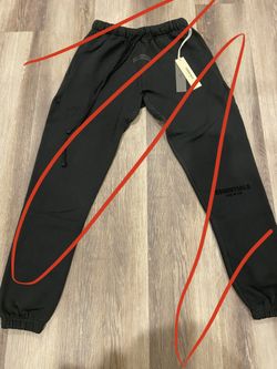 BLACK ESSENTIALS PANTS SIZE S