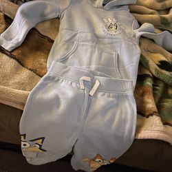 Bluey 2 Piece Set Hoodie And Sweat Pants 
