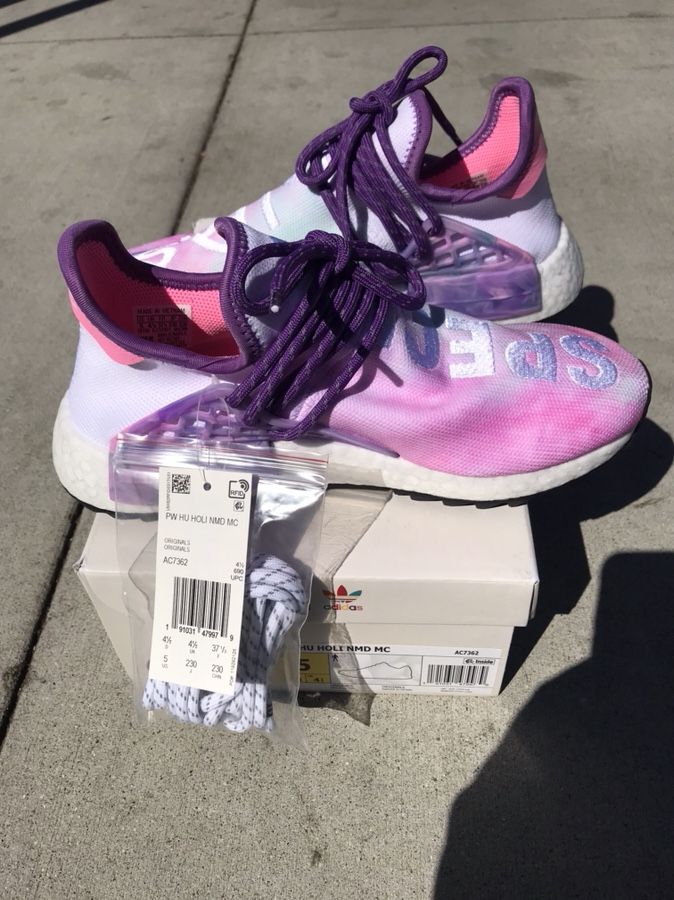 Adidas Pharrell Human Race Festival Holi Pack GLOW size 5 & 9.5 for Sale in Long Beach, CA - OfferUp