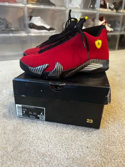 Jordan retro 14 Ferrari red