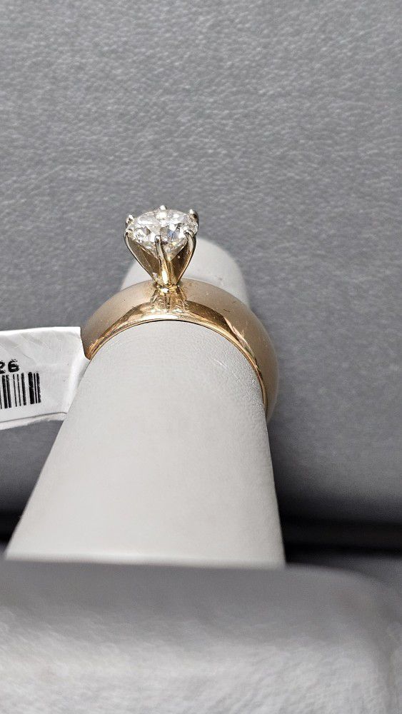 18k Solitaire 1 Ct Was $6,000