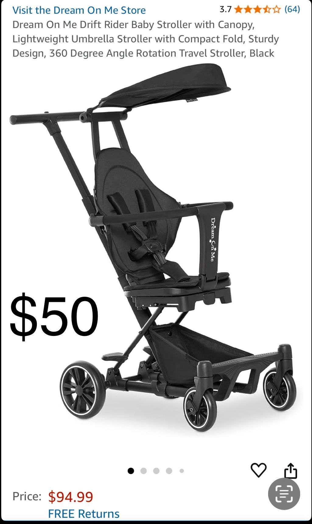 Ride Baby Stroller