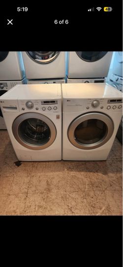 LG washer and gas dryer set