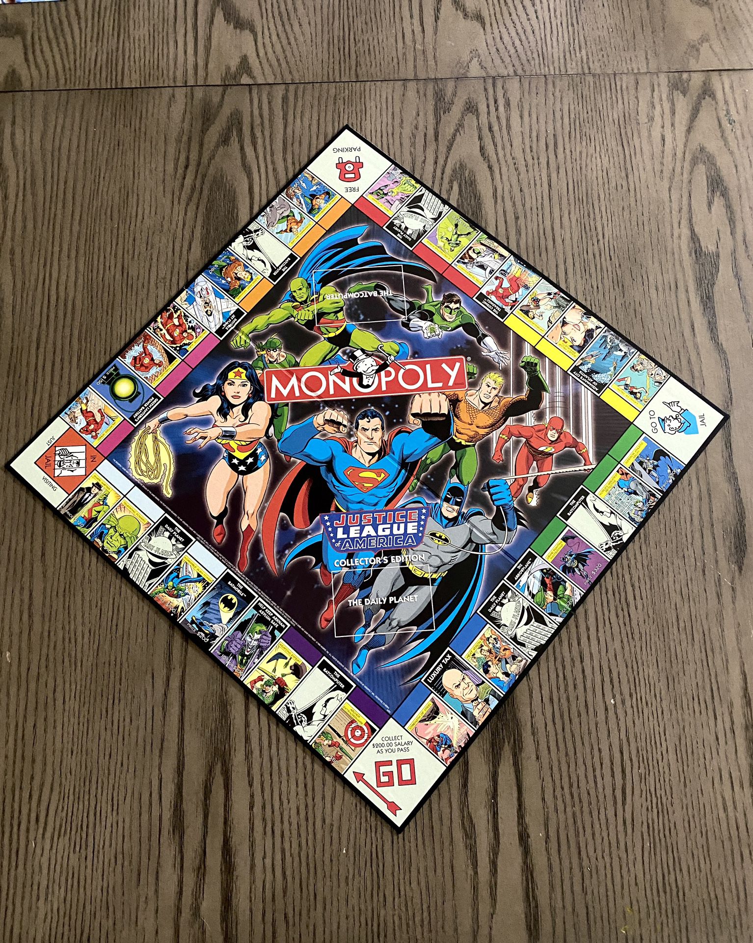 Vintage Justice League of America 1999 Monopoly Collector's Edition Board Game