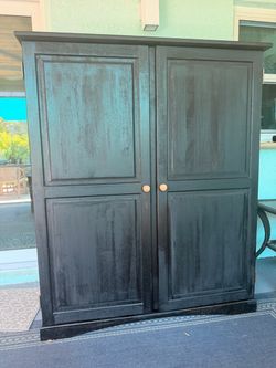 Wood Computer Cabinet