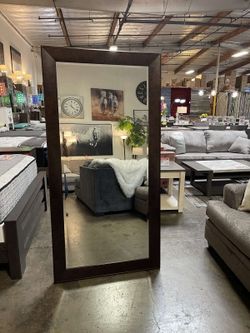 Floor Mirror, Brown Color, SKU#10ADUHA