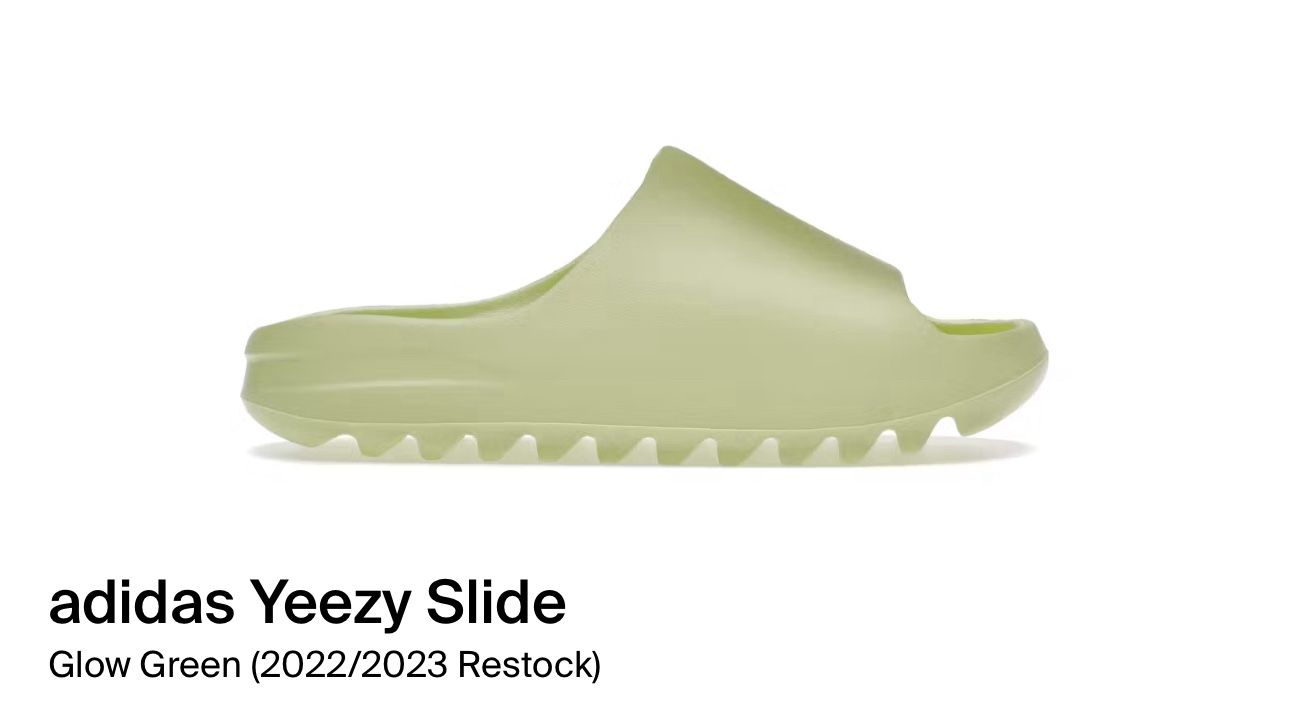 Adidas Yeezy Slide Glow Green